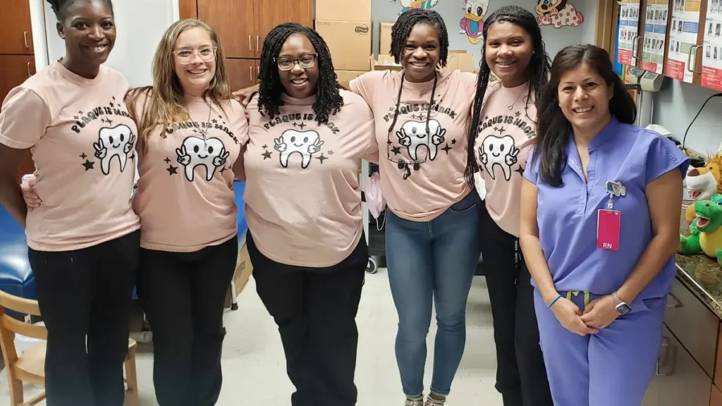 Paris Children’s Dentistry team in the dental office in Paris, Texas